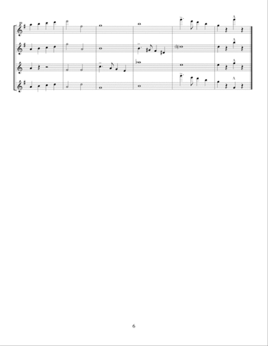 We Need A Little Christmas Woodwind Quintet scores gallery preview page 6