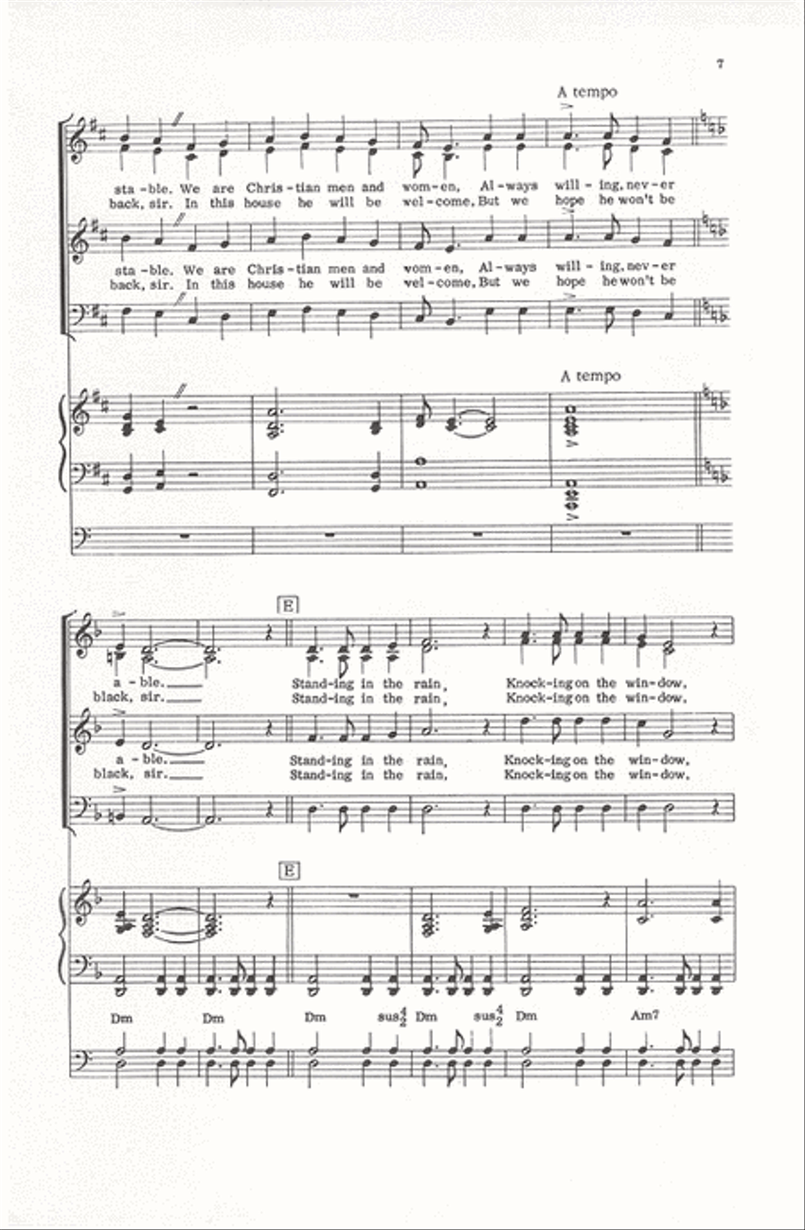 Standing in the Rain Standing in the Rain Divisi scores gallery preview page 6