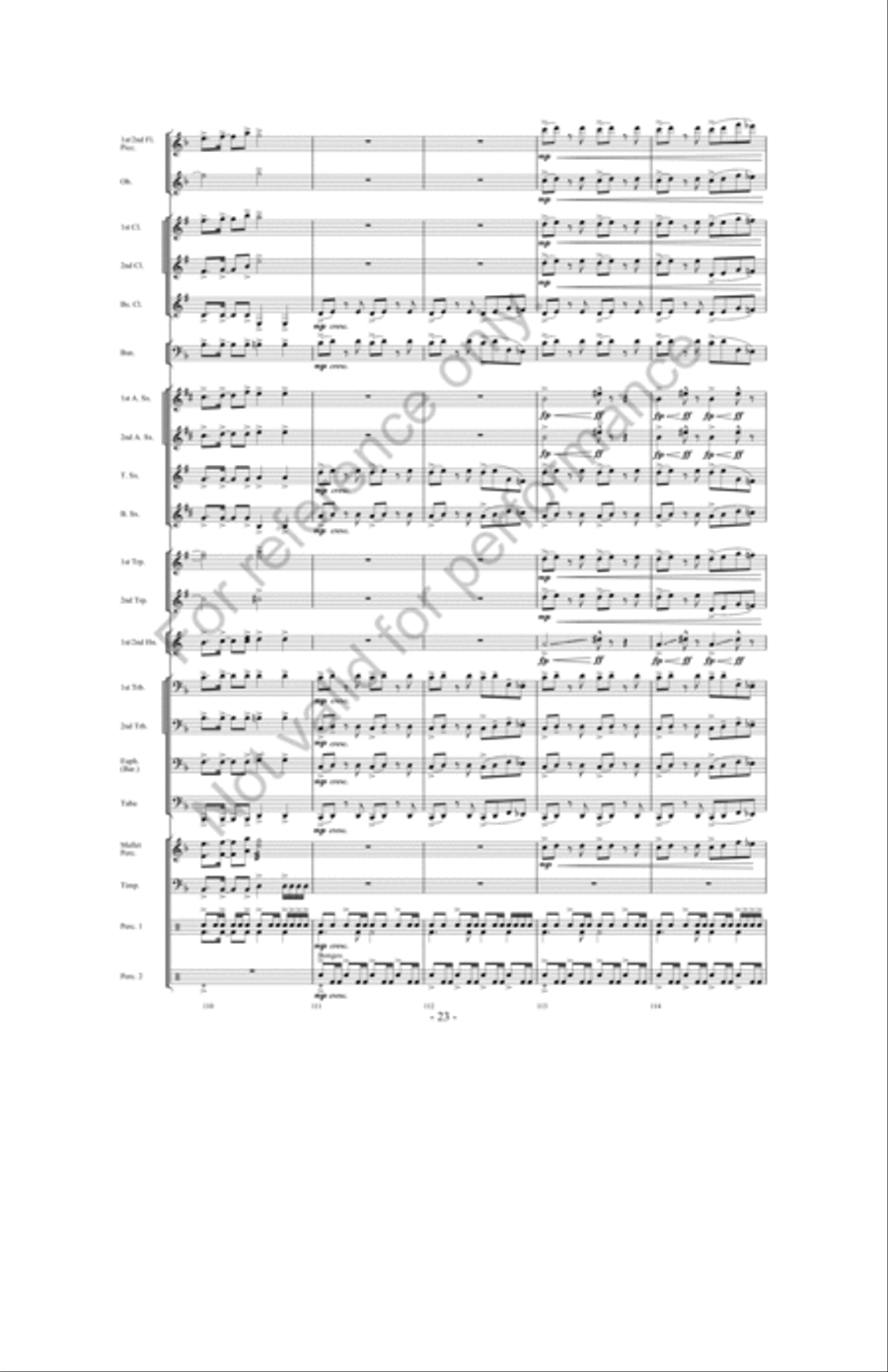 Zeus: King Of The Gods Concert Band scores gallery preview page 22