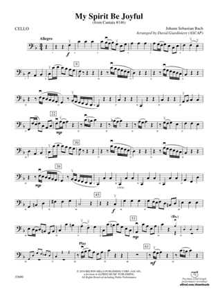 My Spirit Be Joyful (from Cantata No. 146): Cello