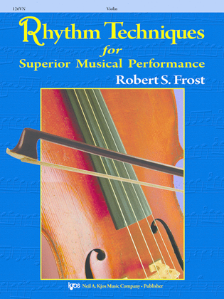 Book cover for Rhythm Techniques for Superior Musical Peformance - Violin