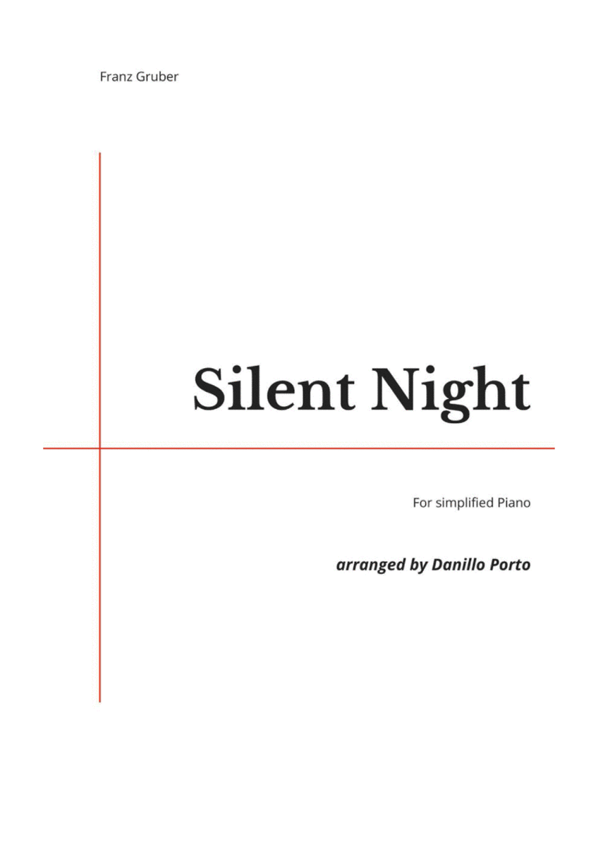 F. Gruber - Silent Night - Piano Easy image number null
