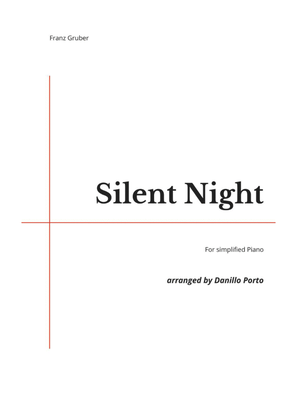 Book cover for F. Gruber - Silent Night - Piano Easy