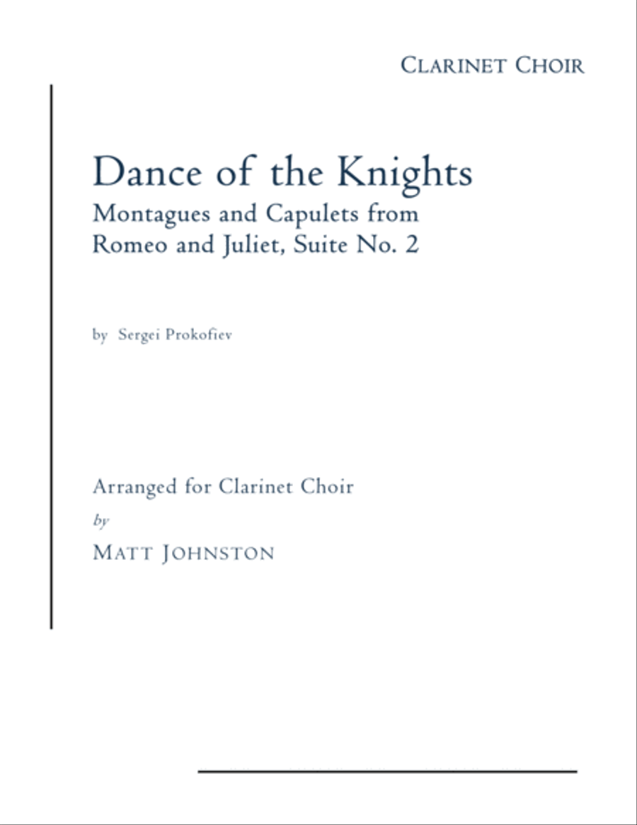 Dance Of The Knights Woodwind Ensemble scores gallery preview page 1