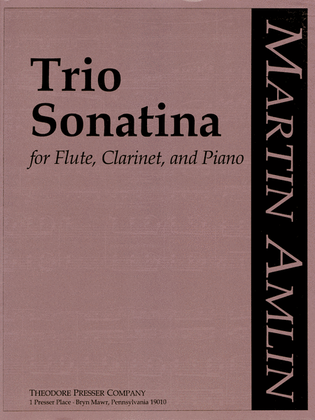 Book cover for Trio Sonatina
