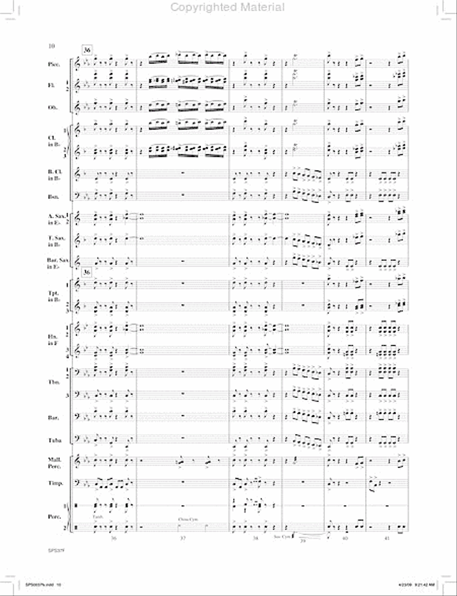 Ricochet Concert Band scores gallery preview page 11