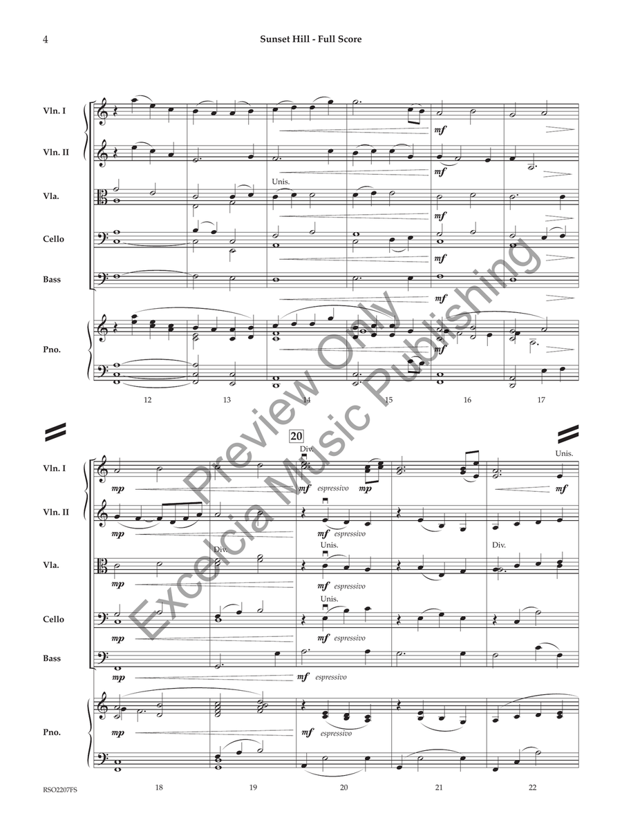 Sunset Hill Sunset Hill String Orchestra scores gallery preview page 3