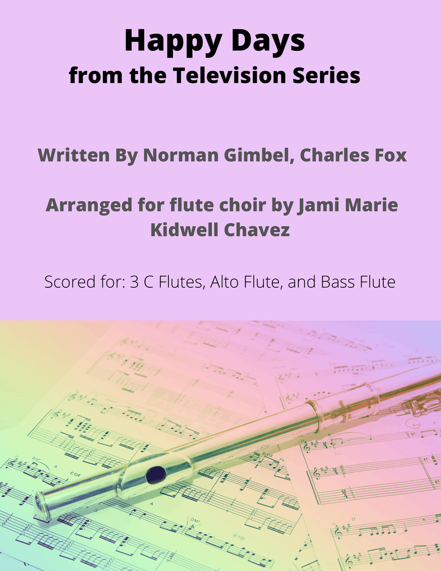 Happy Days Flute Choir scores gallery preview page 1