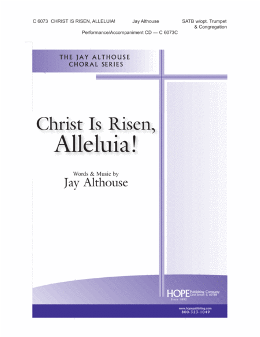 Christ Is Risen, Alleluia!-SATB-Digital Download 4-Part scores gallery preview page 1