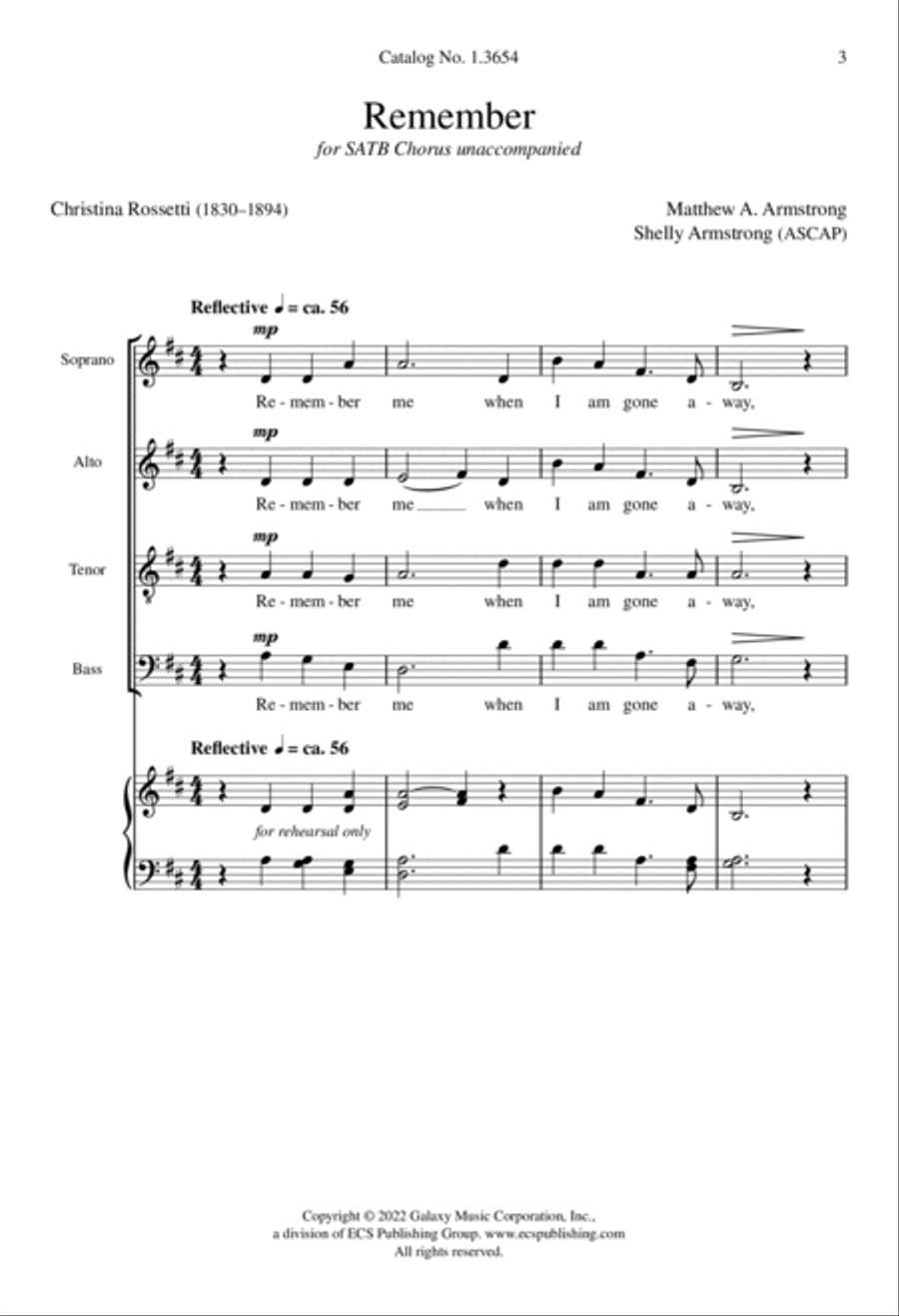 Remember 4-Part scores gallery preview page 3