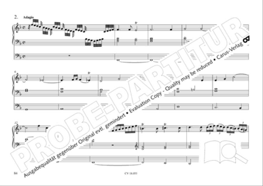 Das Husumer Orgelbuch von 1758 Organ Solo scores gallery preview page 85