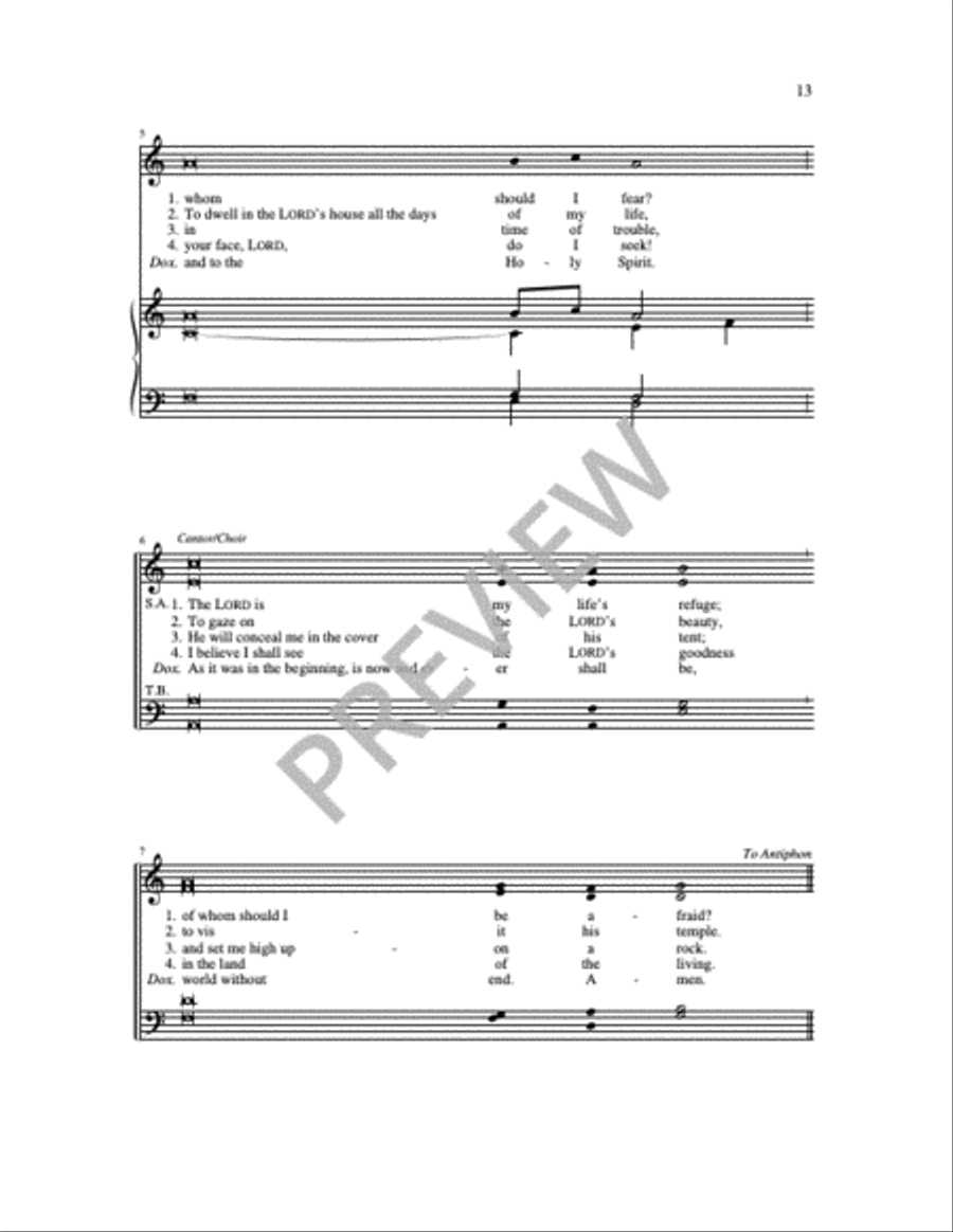 Communion Antiphons for Christmas 4-Part scores gallery preview page 14