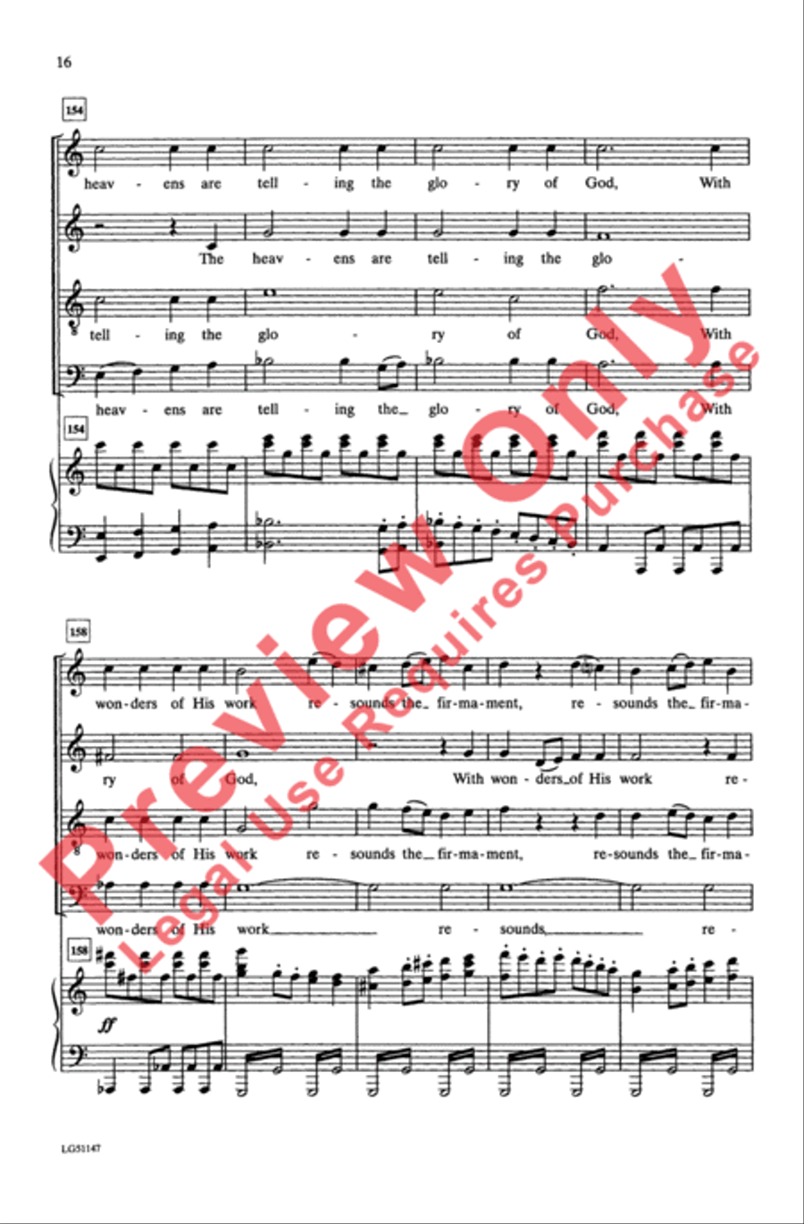 The Heavens Are Telling The Heavens Are Telling 4-Part scores gallery preview page 16