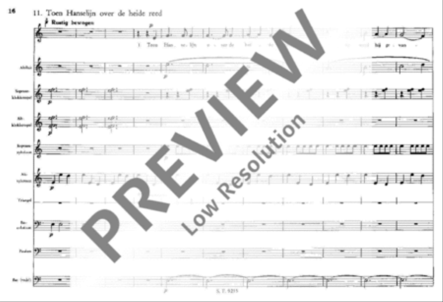 11 Nederlandse volksliederen Recorder scores gallery preview page 19