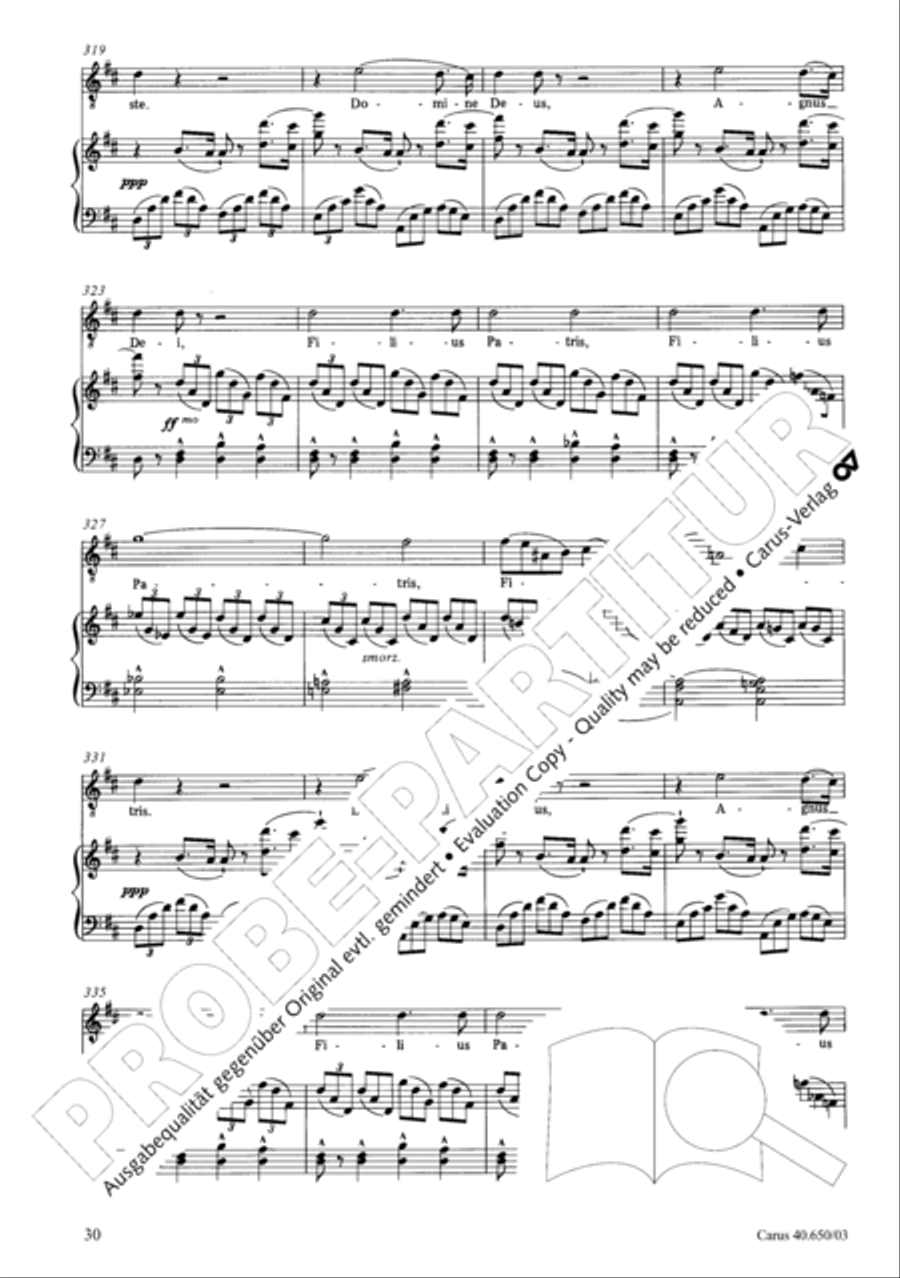 Petite Messe solennelle 4-Part scores gallery preview page 33