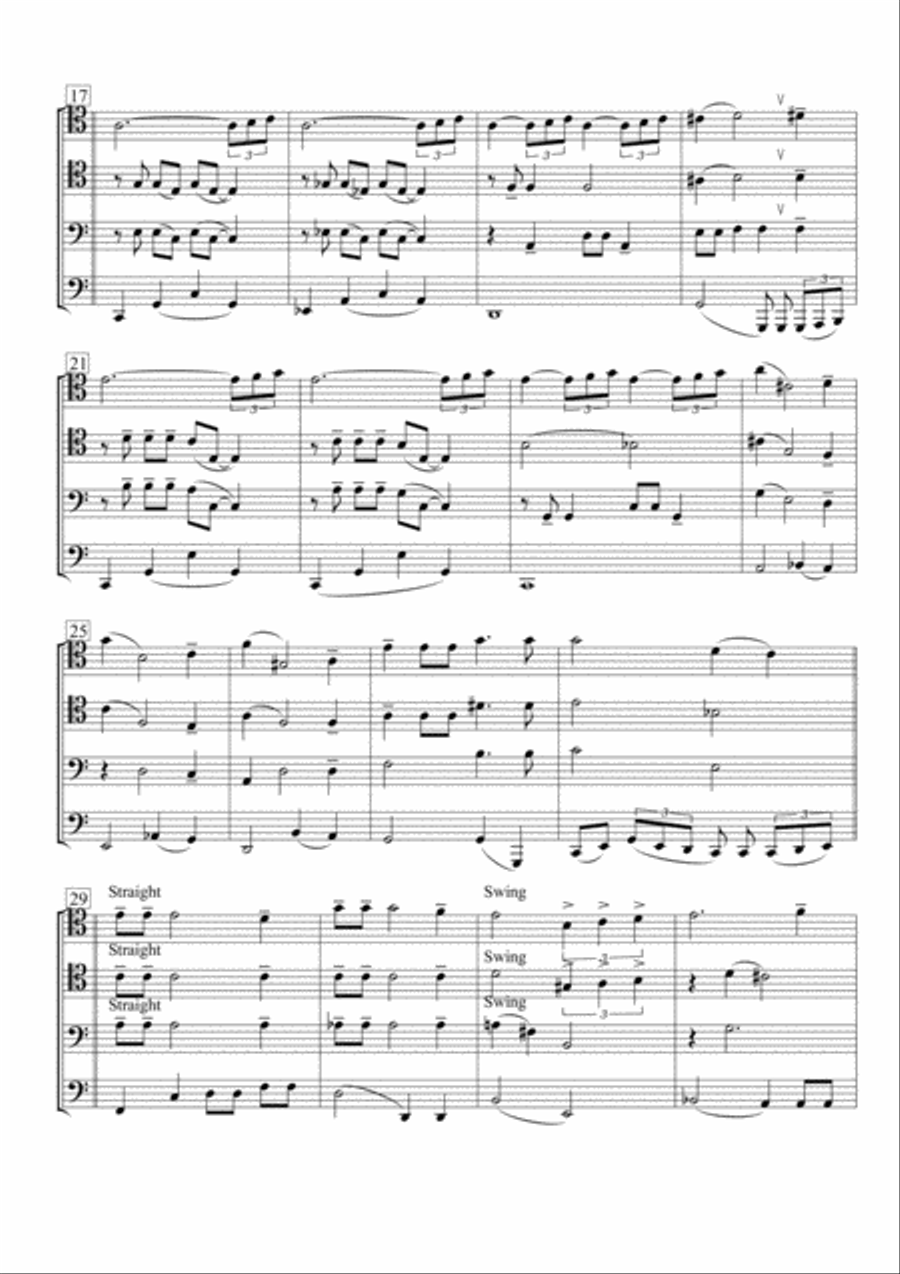 Moonlight Serenade Moonlight Serenade Brass Quartet scores gallery preview page 3