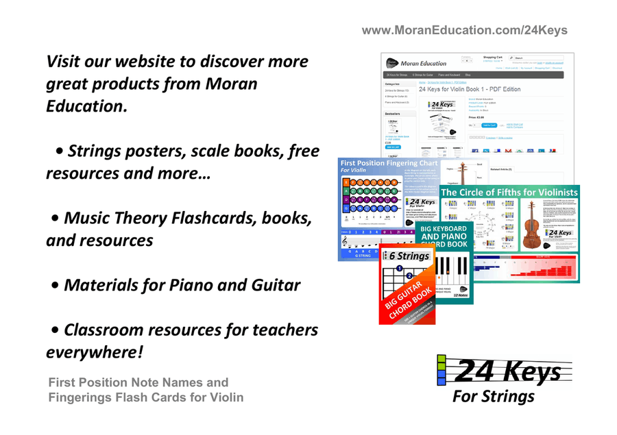 Violin Flash Cards Violin Solo scores gallery preview page 2