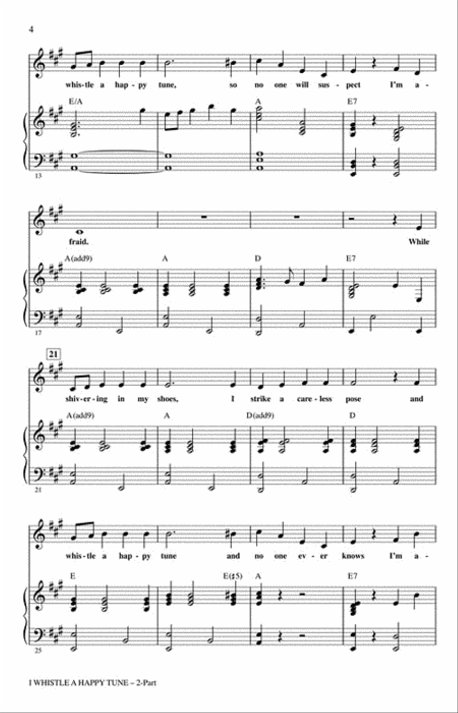 I Whistle a Happy Tune I Whistle a Happy Tune 2-Part scores gallery preview page 3