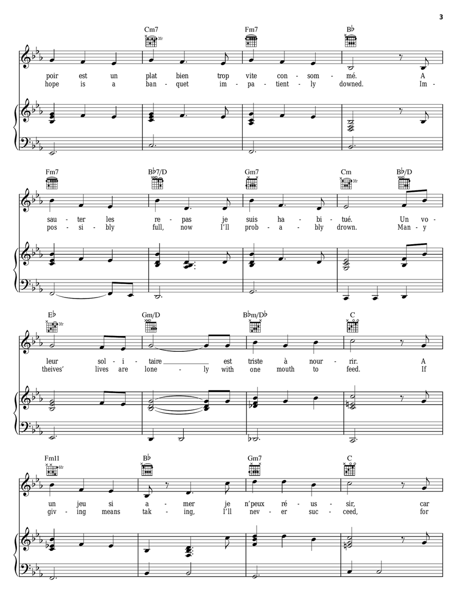 Le Festin (from Ratatouille) Piano, Vocal, Guitar scores gallery preview page 3