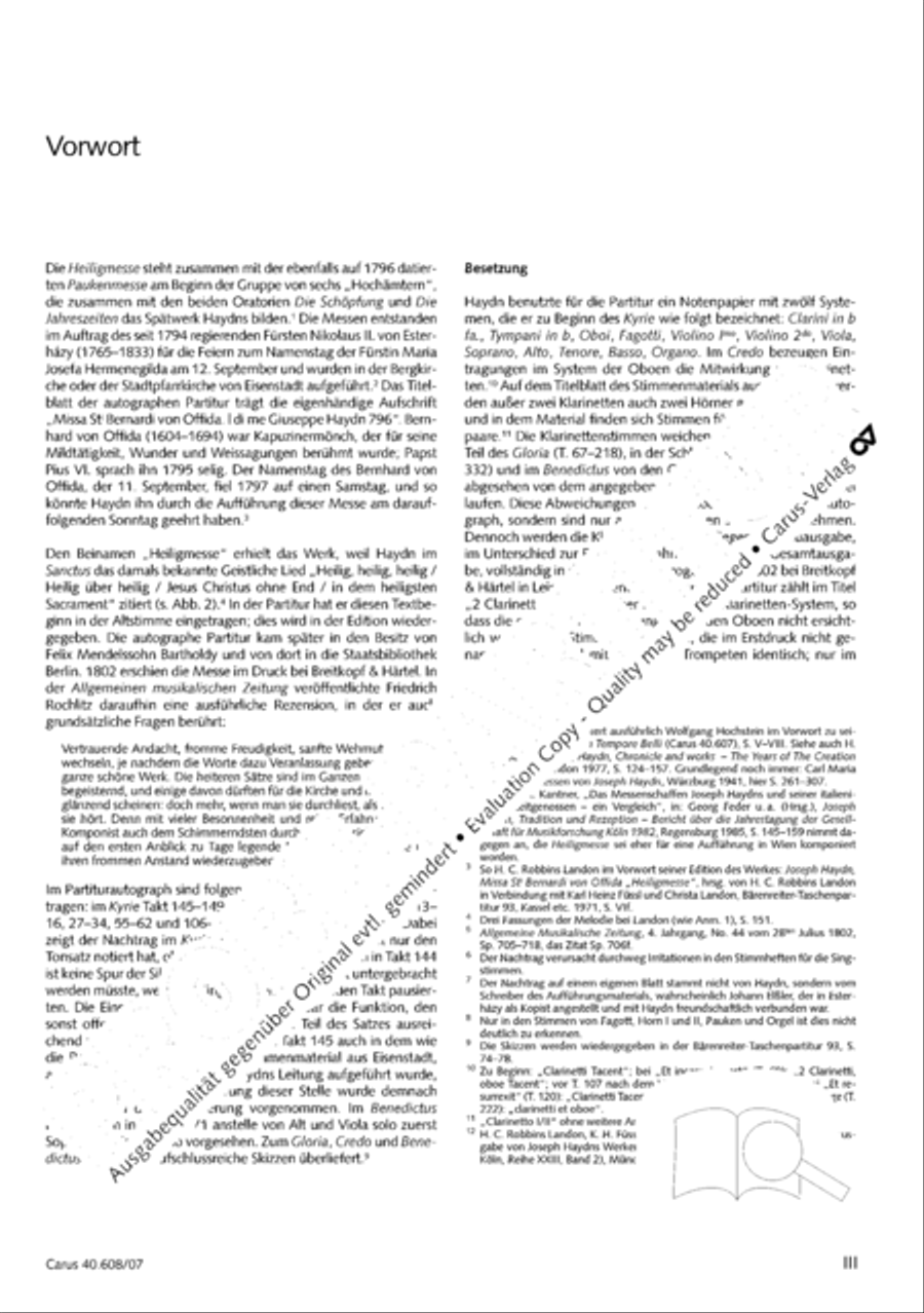 Missa Sancti Bernardi von Offida in B 4-Part scores gallery preview page 4