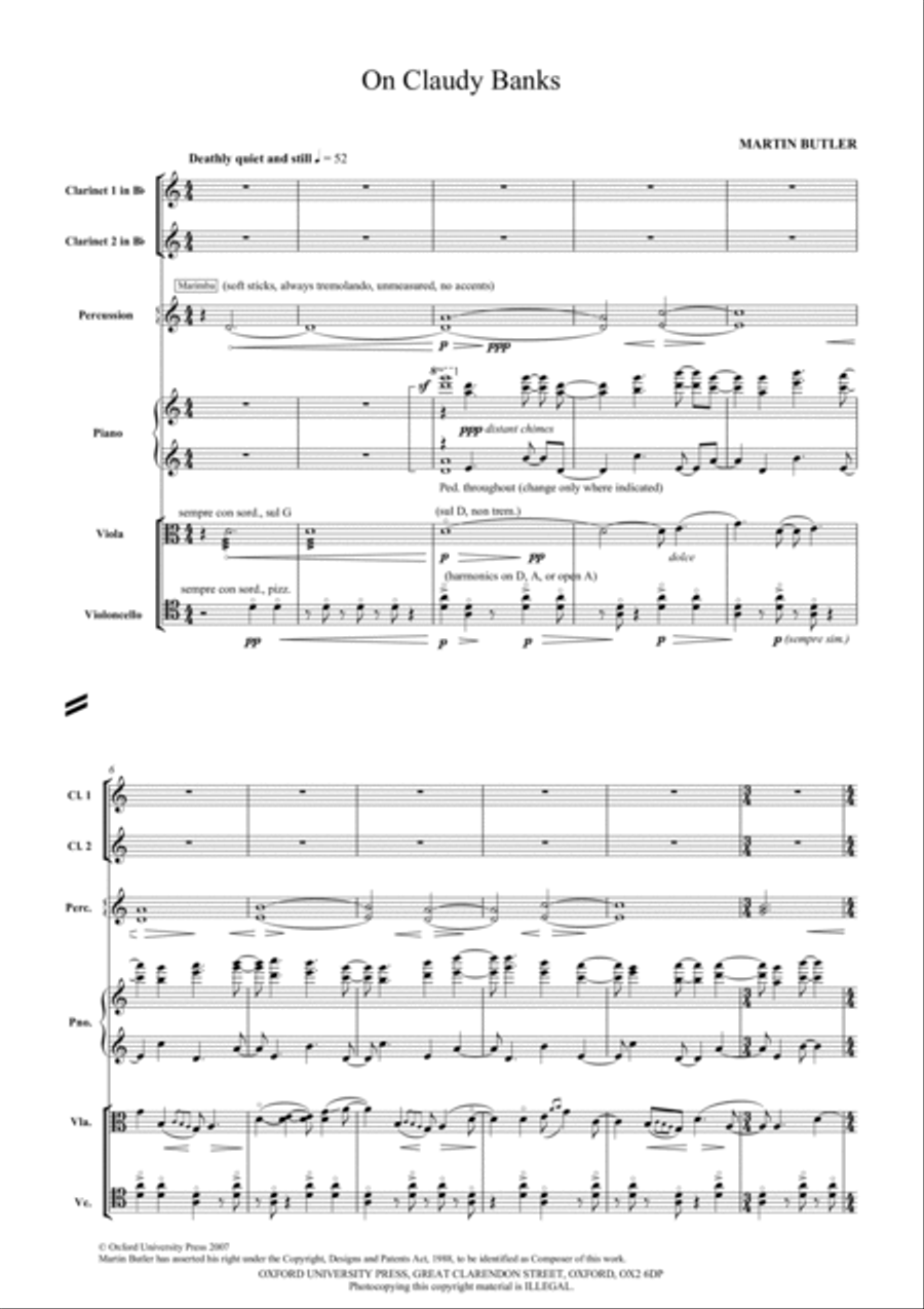 On Claudy Banks Clarinet scores gallery preview page 3