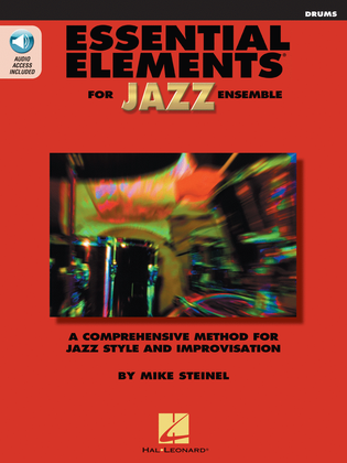 Book cover for Essential Elements for Jazz Ensemble – Drums