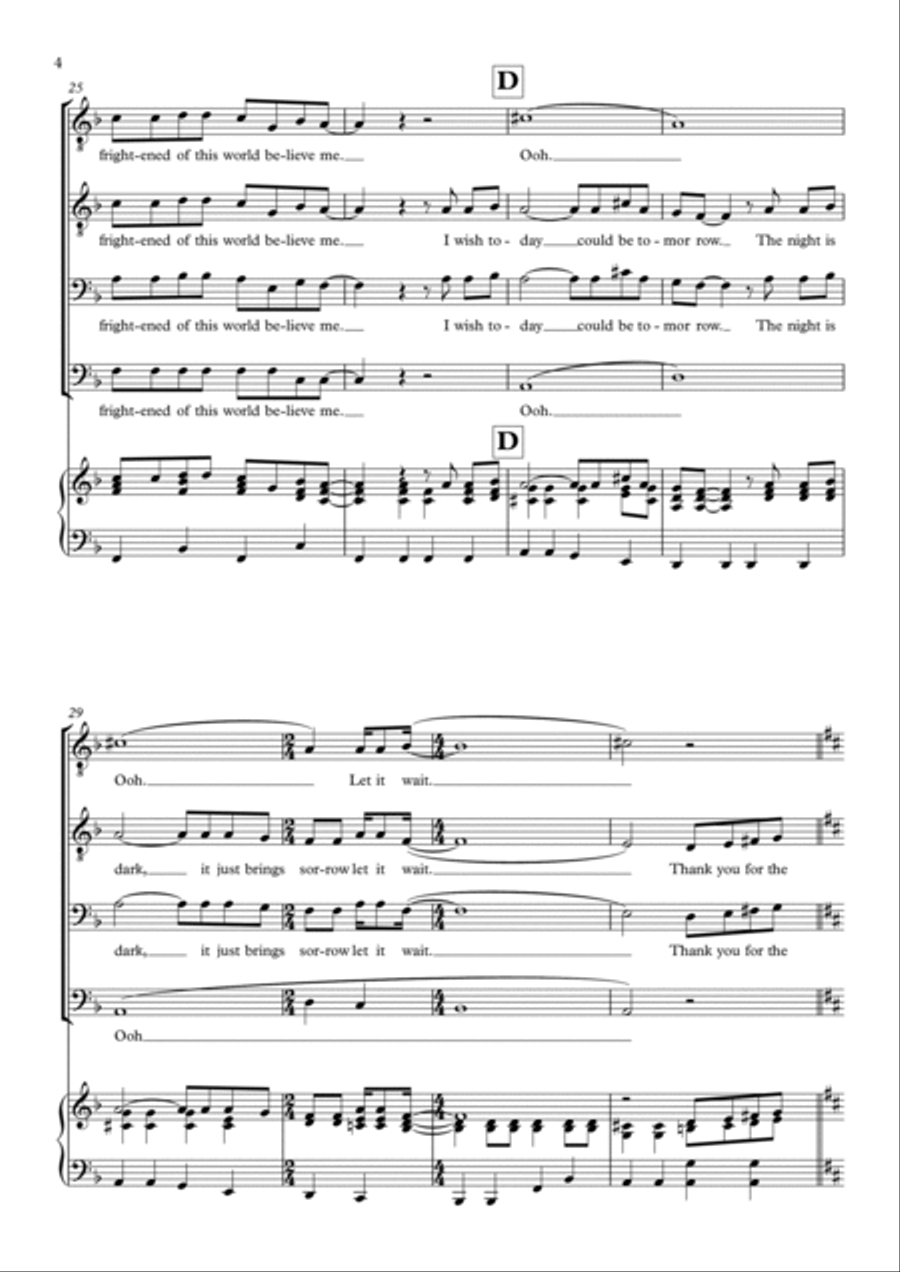 Days Days TTBB scores gallery preview page 4