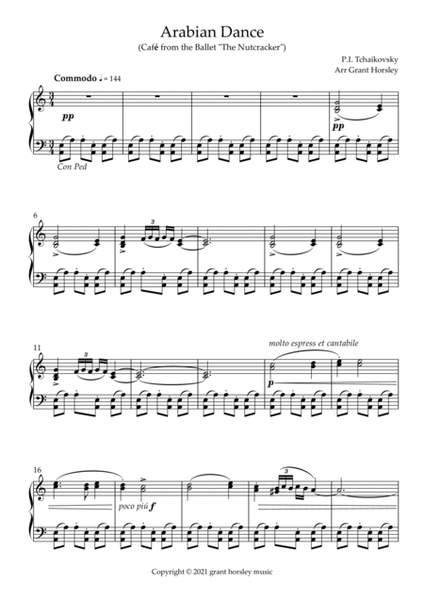 "Suite of Dances from the Ballet "The Nutcracker" by Tchaikovsky. Piano Solo- Simplified versions image number null
