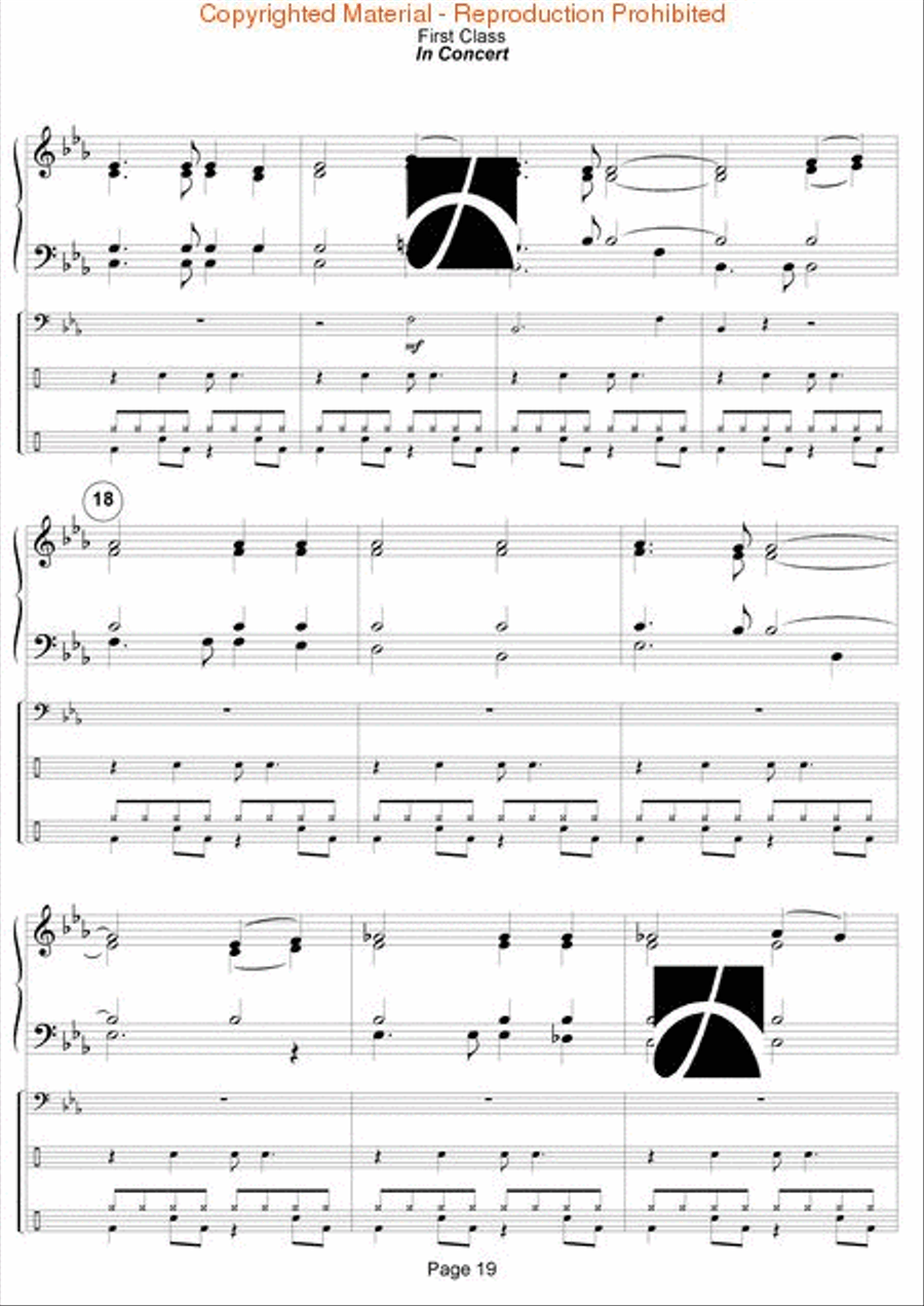 First Class - In Concert Concert Band scores gallery preview page 20