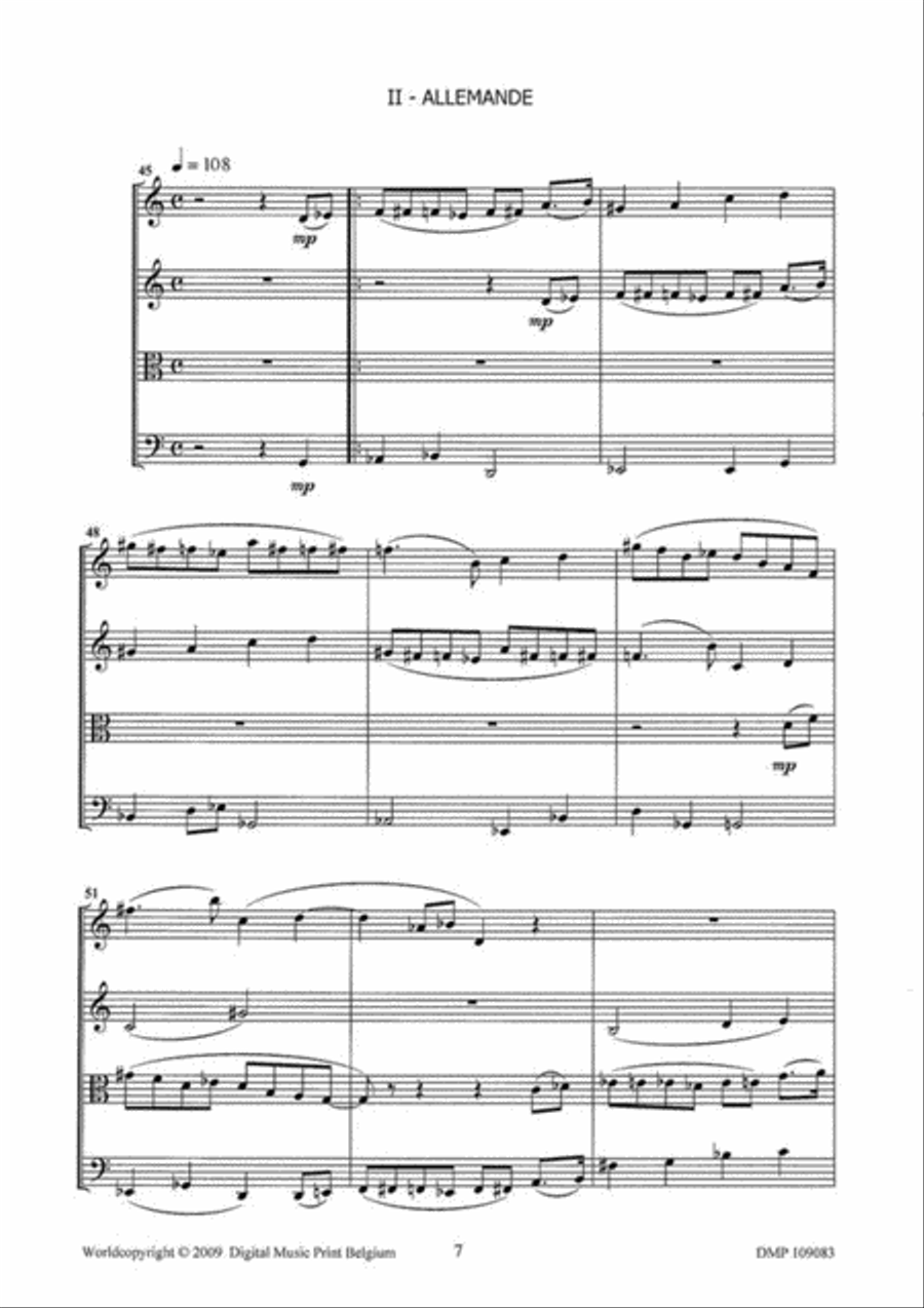 String Quartet I String Quartet scores gallery preview page 3