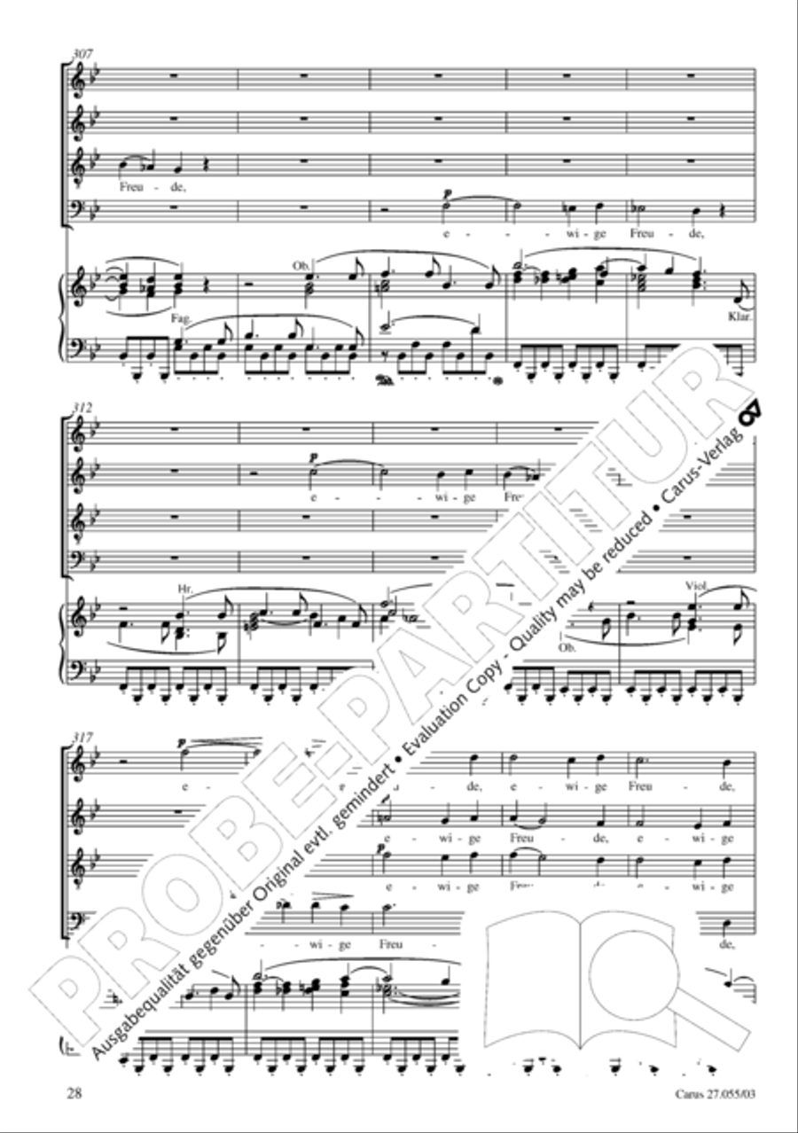 Ein Deutsches Requiem (German Requiem) 4-Part scores gallery preview page 31