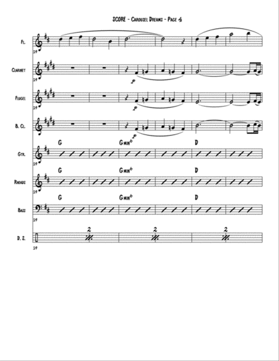 Carousel Dreams Jazz Ensemble scores gallery preview page 4