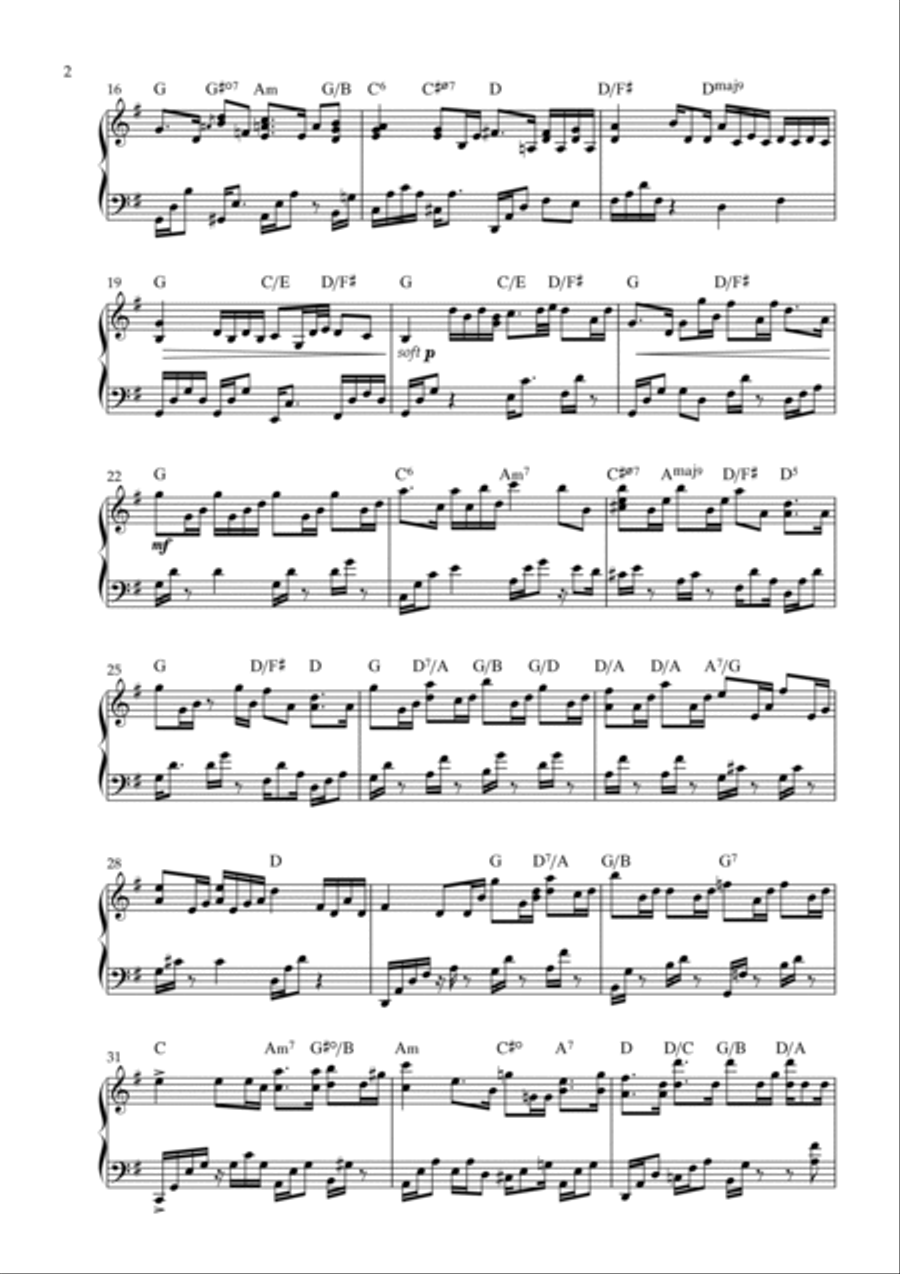 Head of The Church Triumphant Piano Solo scores gallery preview page 2