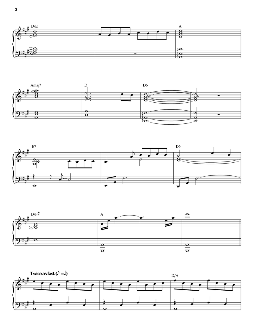 Omaggio Omaggio Piano, Vocal, Guitar scores gallery preview page 2