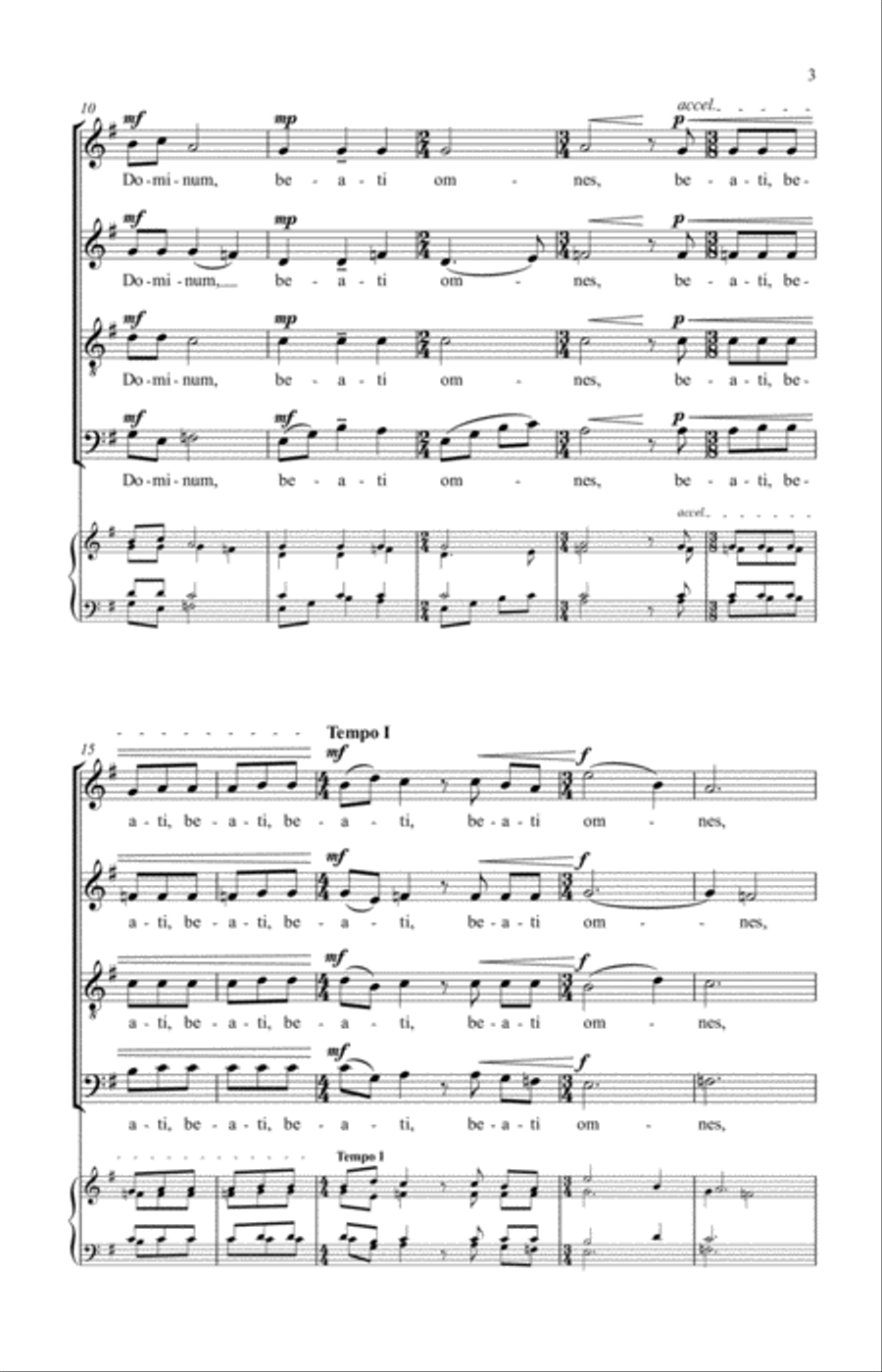 Beati Omnes 4-Part scores gallery preview page 6