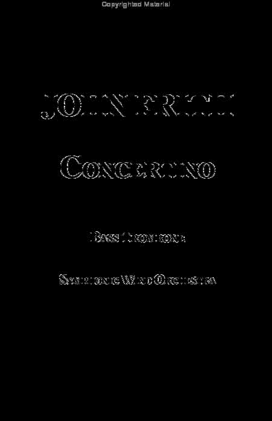 Concertino for Bass Trombone & Wind Ensemble Bass Trombone scores gallery preview page 2