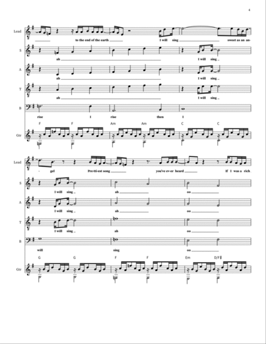 When I Rise When I Rise 4-Part scores gallery preview page 4