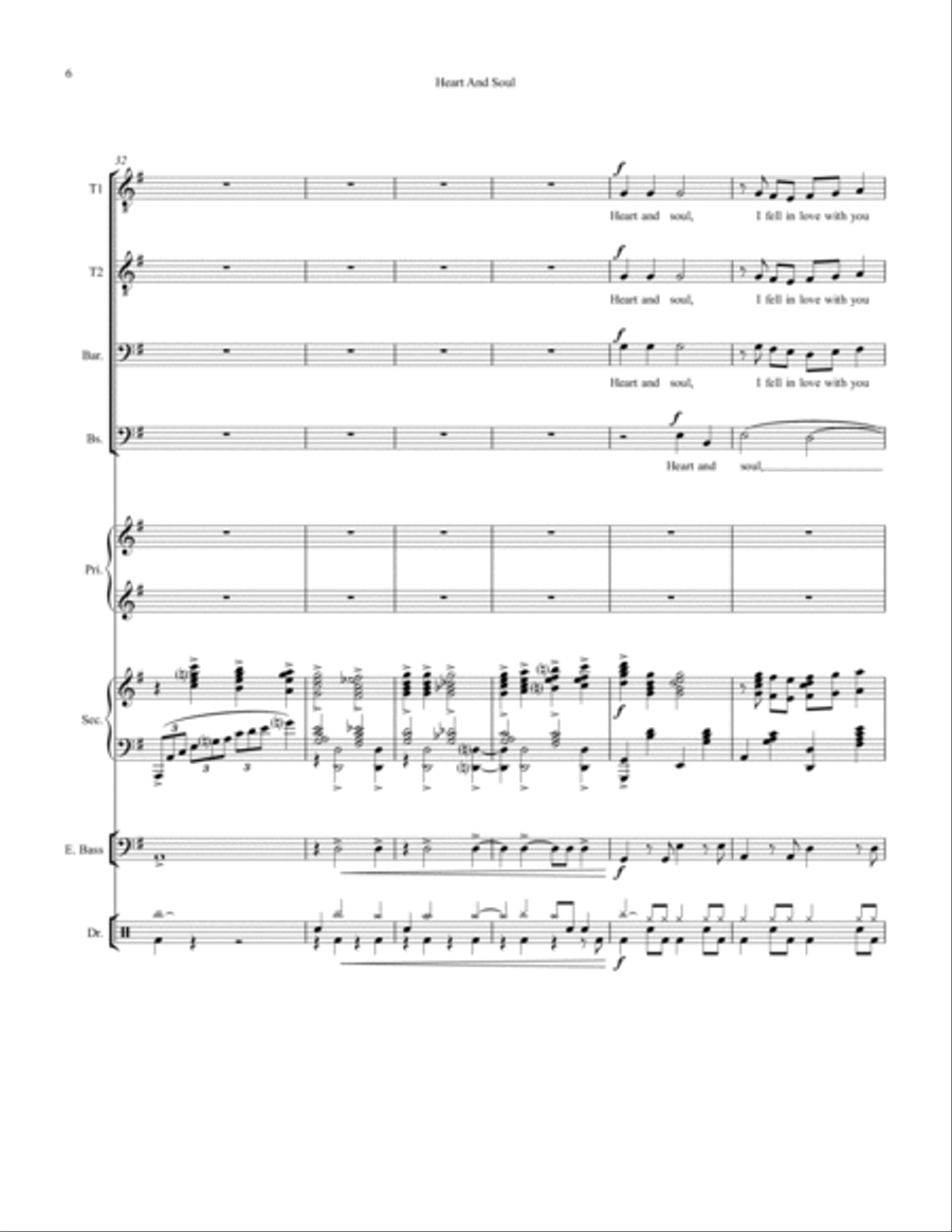 Heart And Soul Small Ensemble scores gallery preview page 6