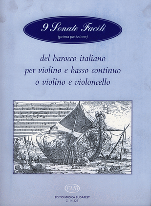Book cover for 9 Sonate facili (prima posizione) del barocco ital