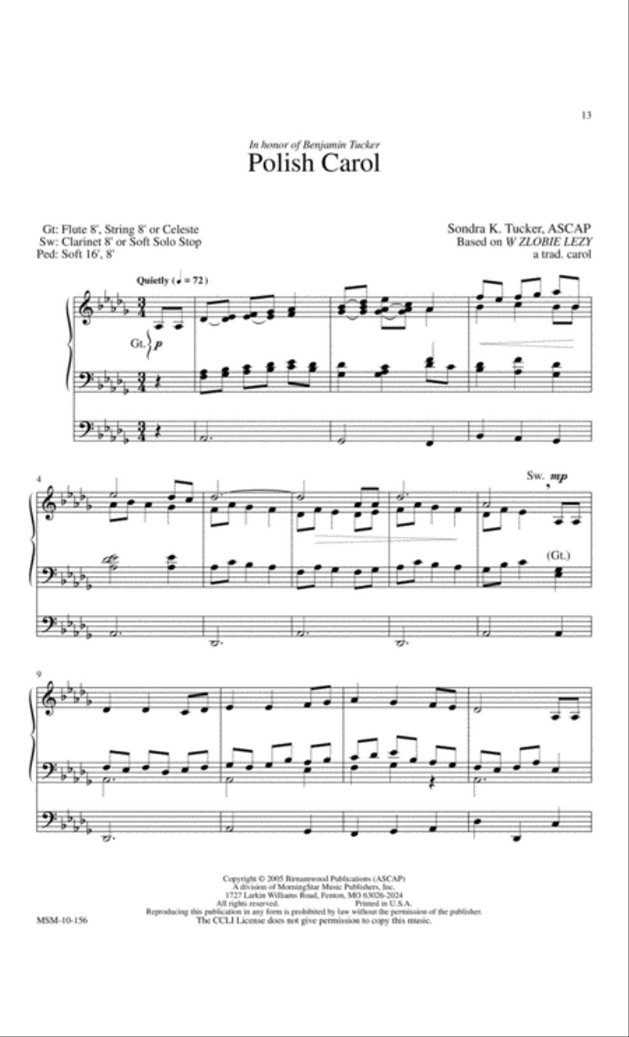 Christmas Around the World Seven Carol Settings Organ scores gallery preview page 6