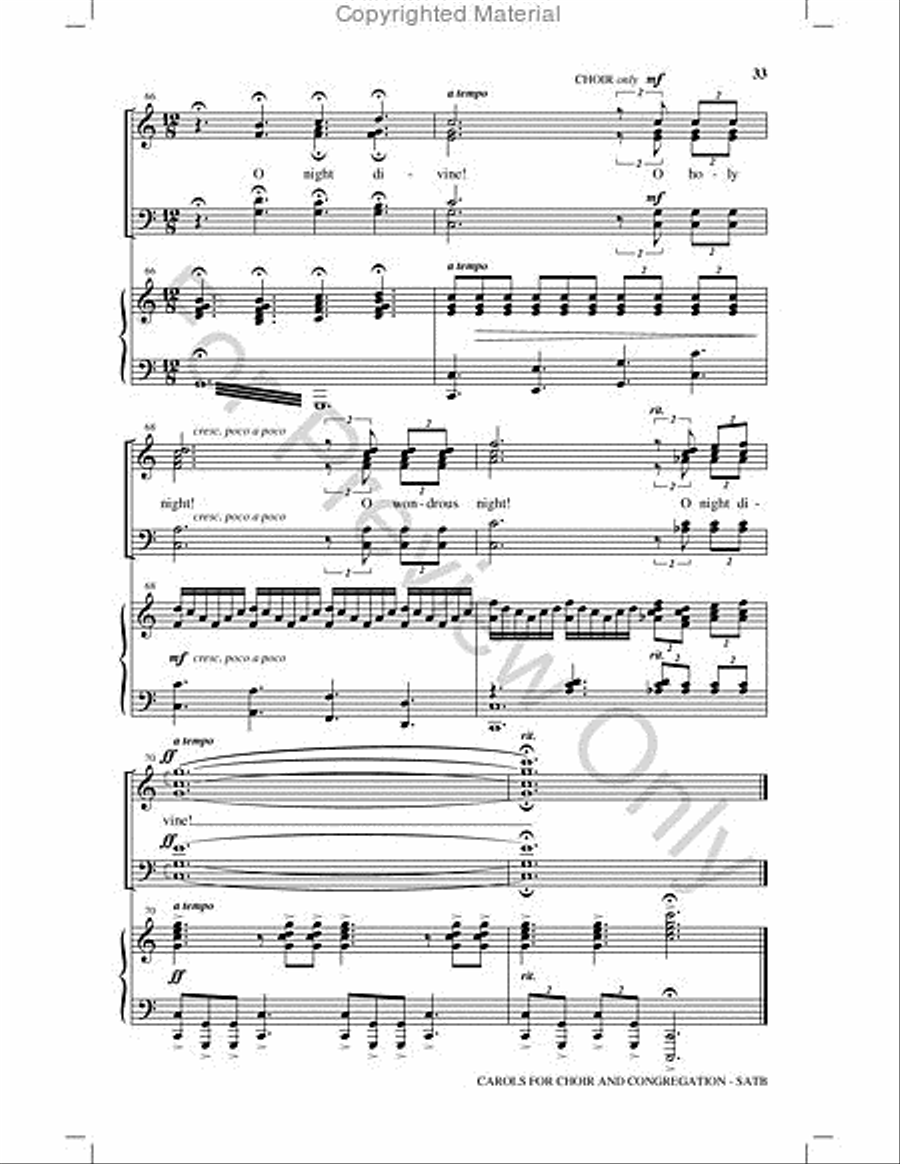 Carols for Choir and Congregation Choir scores gallery preview page 32