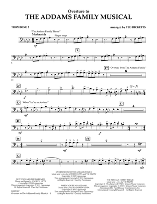 Overture to The Addams Family Musical - Trombone 2