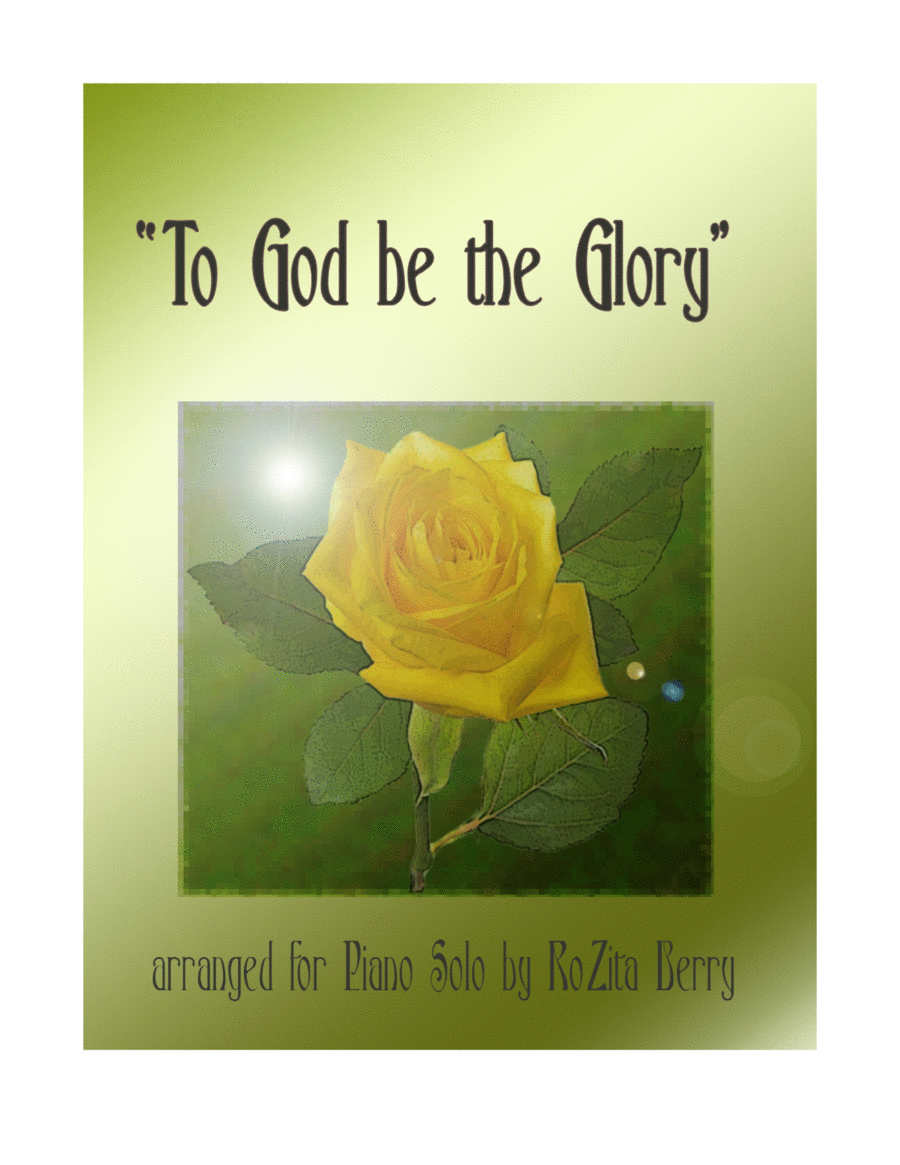 To God Be the Glory--for Piano Solo image number null