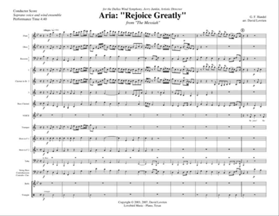 Rejoice Greatly Concert Band scores gallery preview page 5