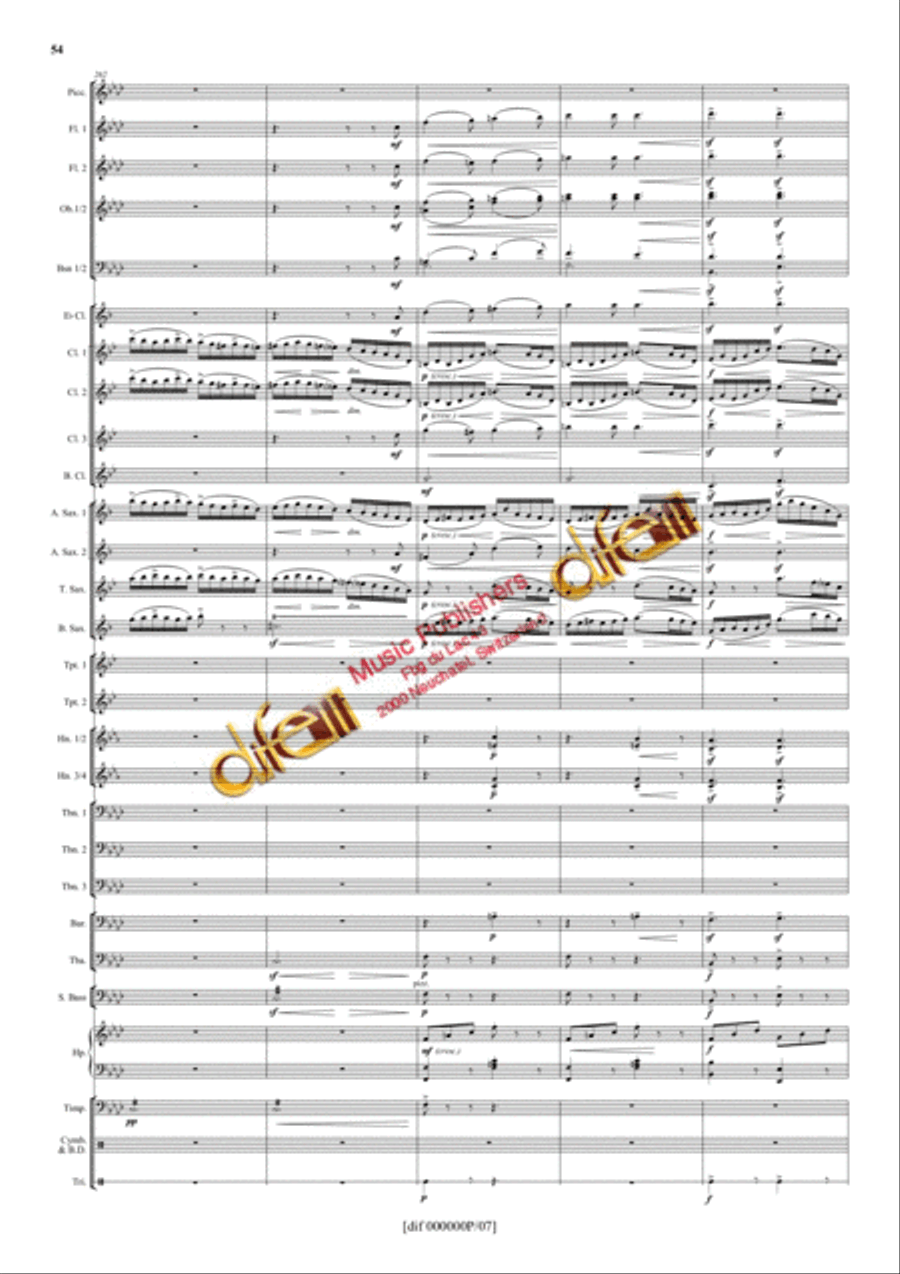 La Moldau Concert Band scores gallery preview page 53