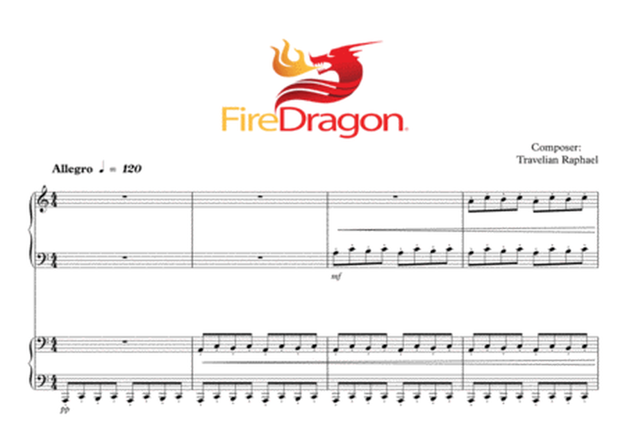 Fire Dragon "Piano Duet" by Travelian Raphael image number null