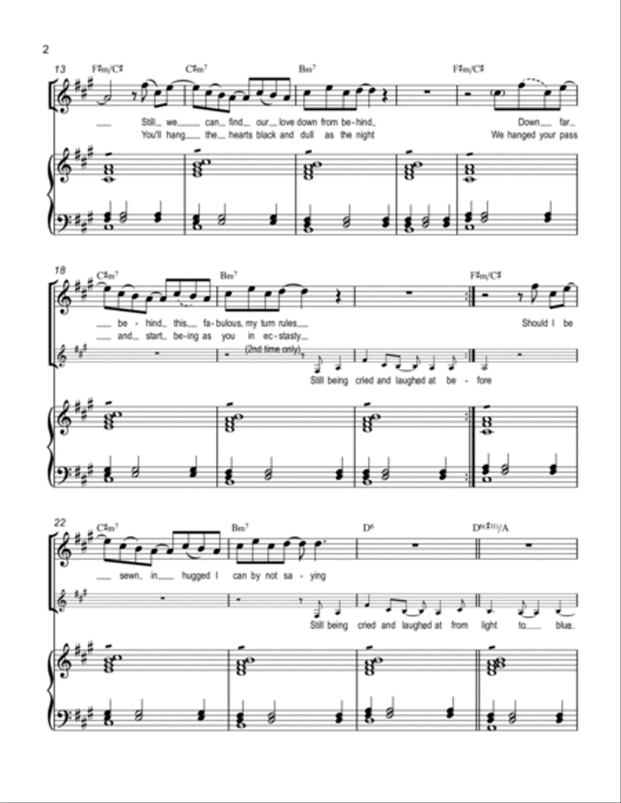 Cherry-Coloured Funk Cherry-Coloured Funk Voice scores gallery preview page 2