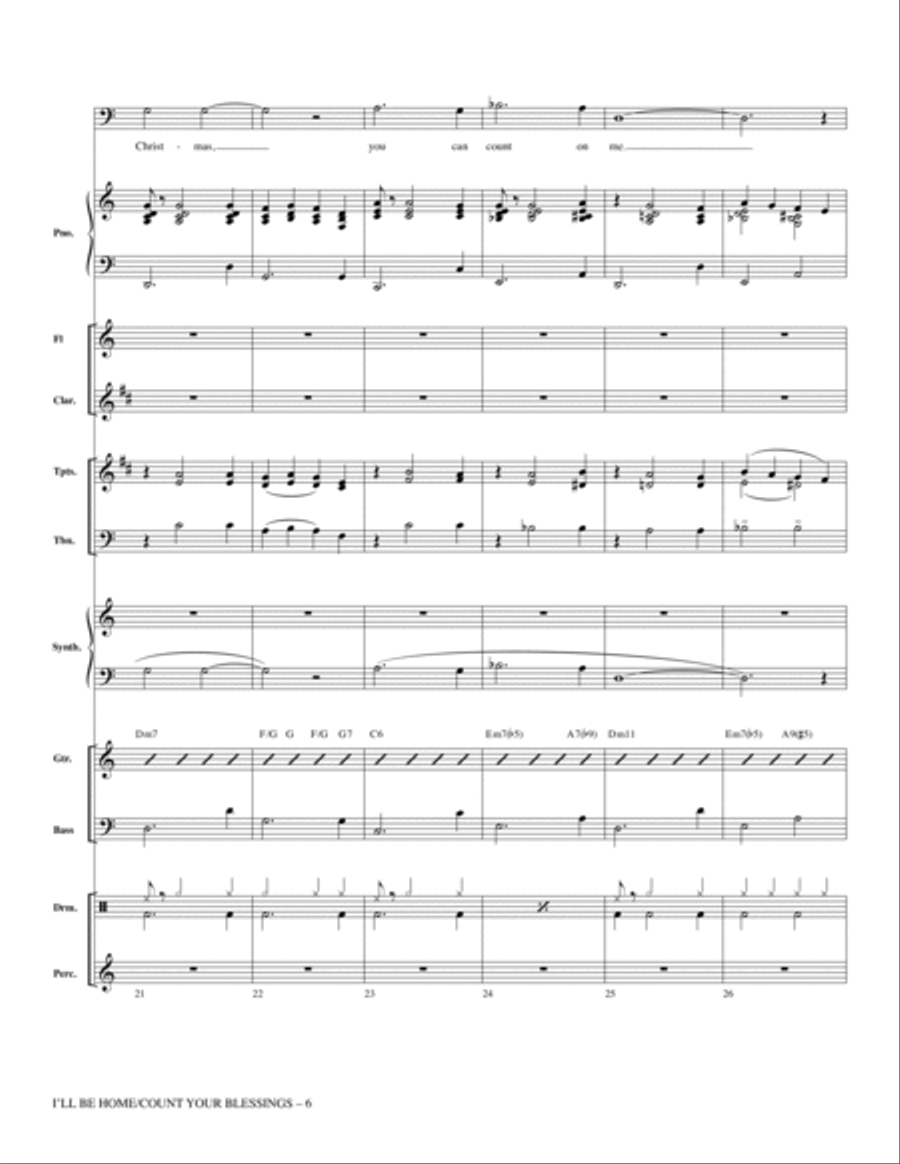 I'll Be Home for Christmas - Full Score Choir scores gallery preview page 6