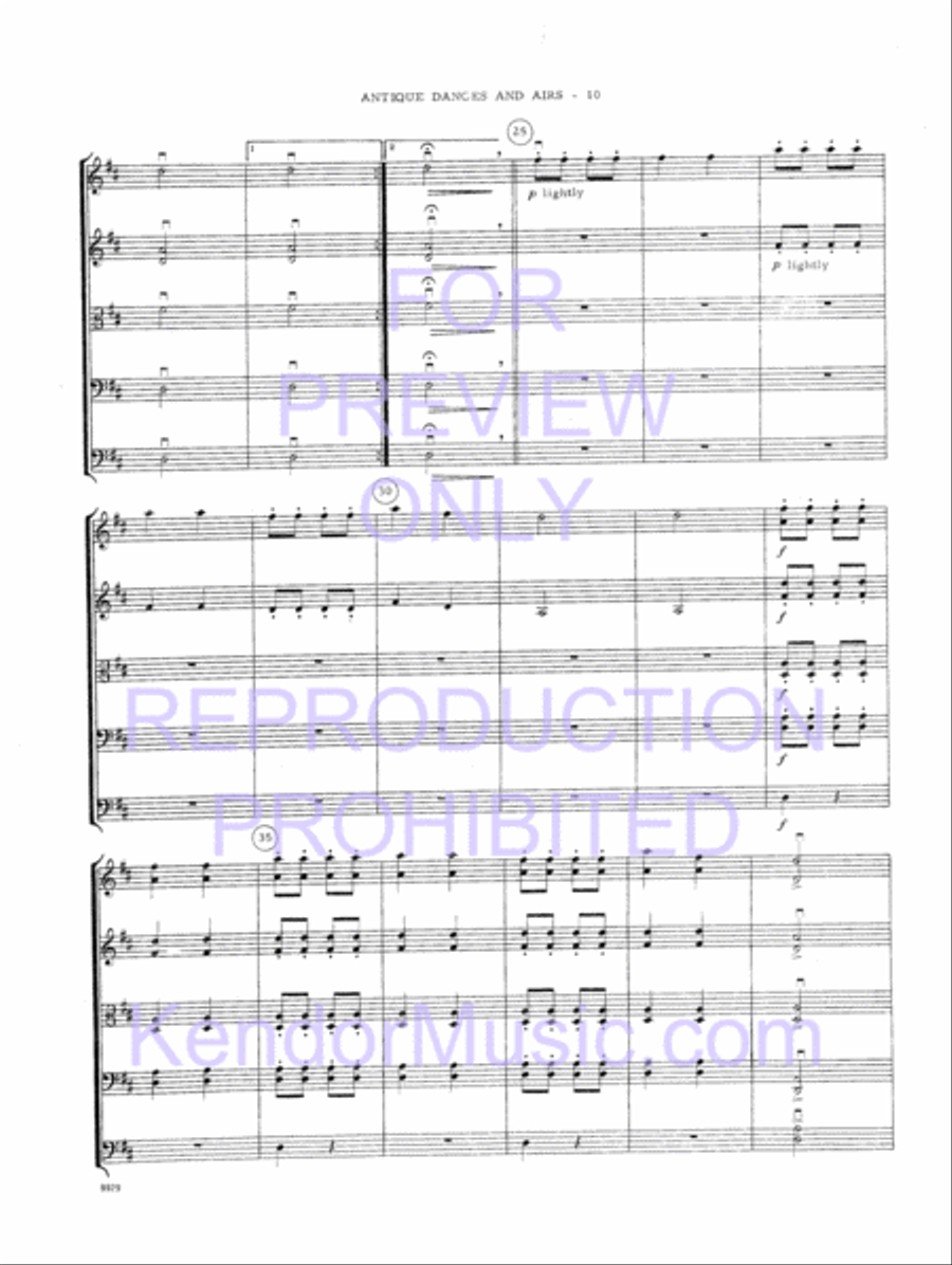Antique Dances And Airs (Full Score) String Orchestra scores gallery preview page 13