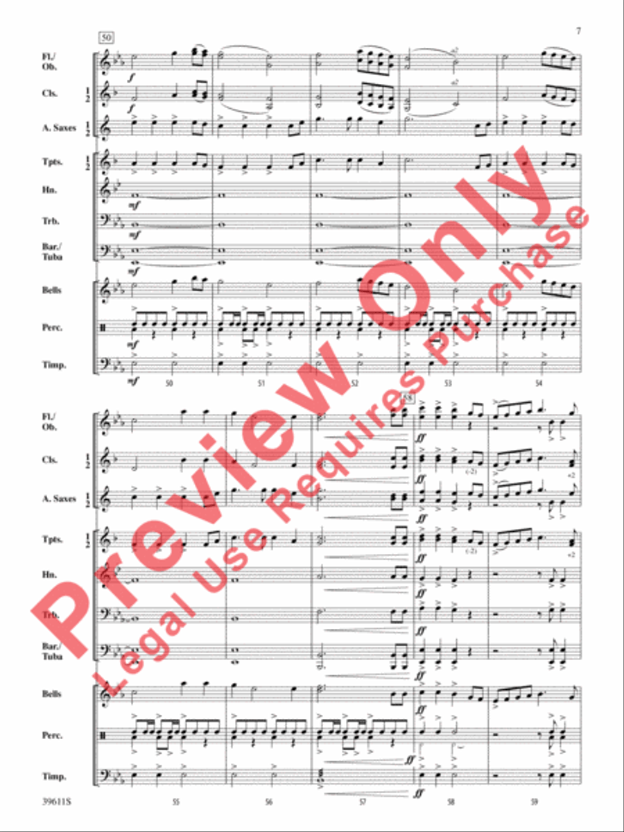 Three Welsh Songs Three Welsh Songs Concert Band scores gallery preview page 8